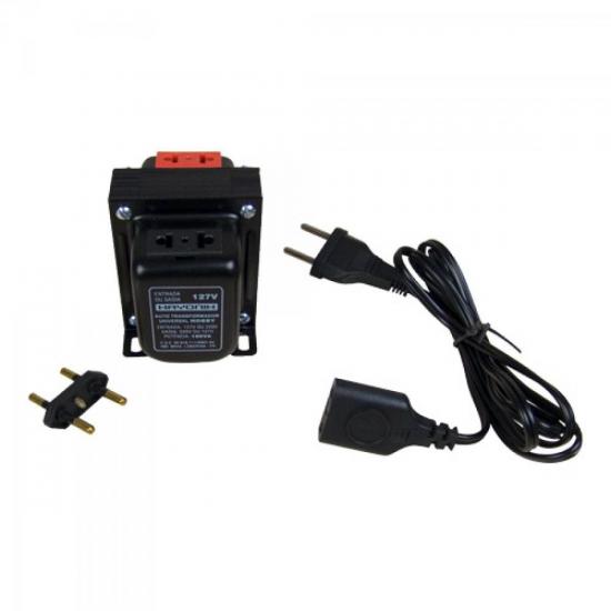 Auto Transformador Universal 127/220VAC e 220/127VAC 200VA HOBBY Preto por 0,00 à vista no boleto/pix ou parcele em até 1x sem juros. Compre na loja Mundomax!
