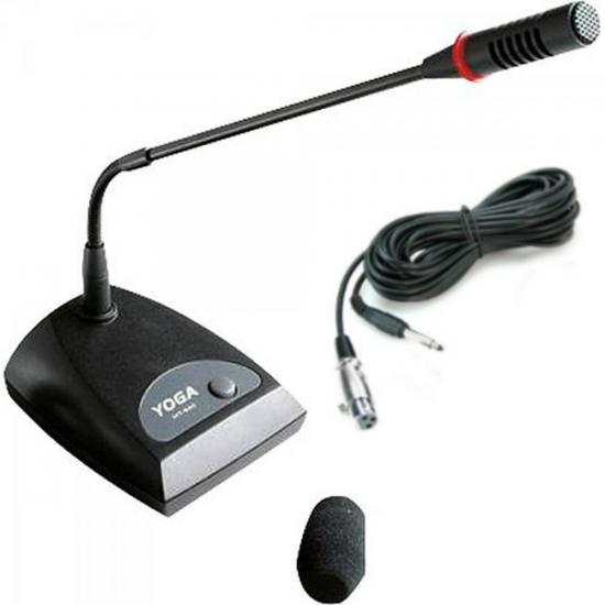 Microfone de Mesa com Cabo XLR x P10 Mono 7,80mts HT82 Preto YOGA por 273,68 à vista no boleto/pix ou parcele em até 10x sem juros. Compre na loja Mundomax!