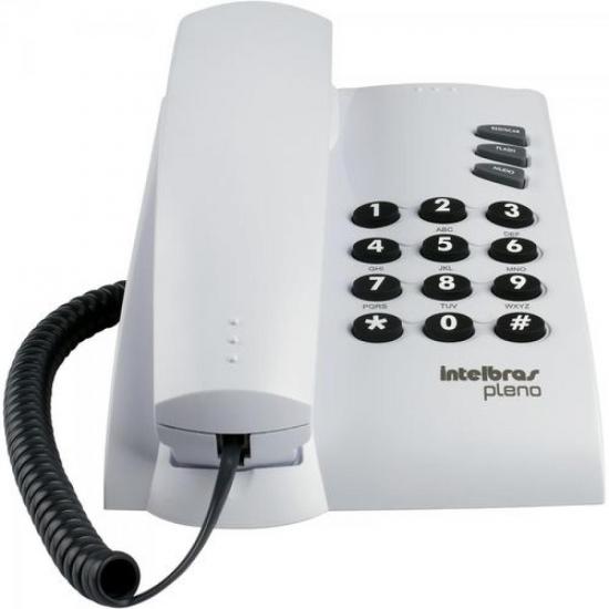 Telefone com Fio Pleno sem Chave Cinza Ártico INTELBRAS por 0,00 à vista no boleto/pix ou parcele em até 1x sem juros. Compre na loja Mundomax!