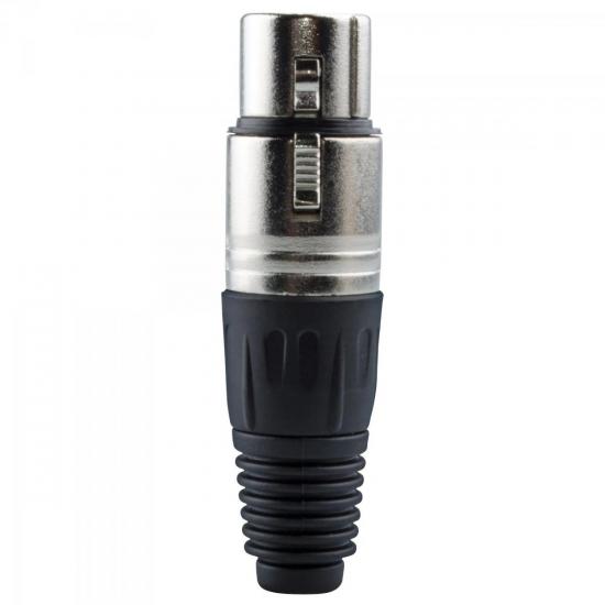 Conector XLR Fêmea TRAD20 Preto HYX por 0,00 à vista no boleto/pix ou parcele em até 1x sem juros. Compre na loja Mundomax!