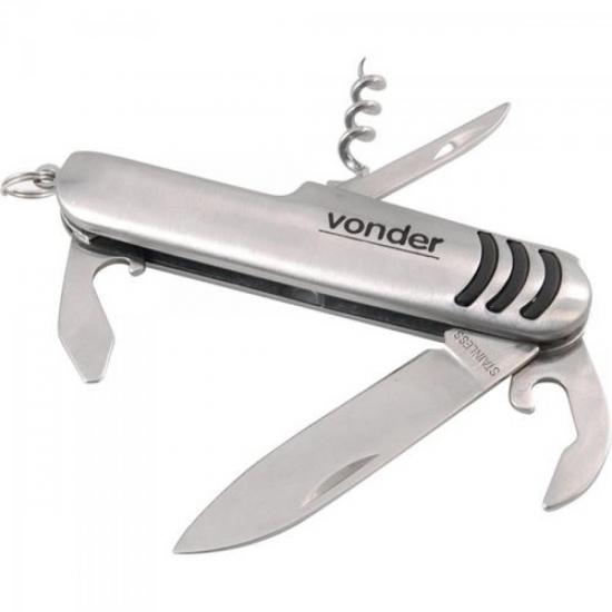 Canivete de Aço Inox 5 FUNÇÕES VONDER por 0,00 à vista no boleto/pix ou parcele em até 1x sem juros. Compre na loja Mundomax!