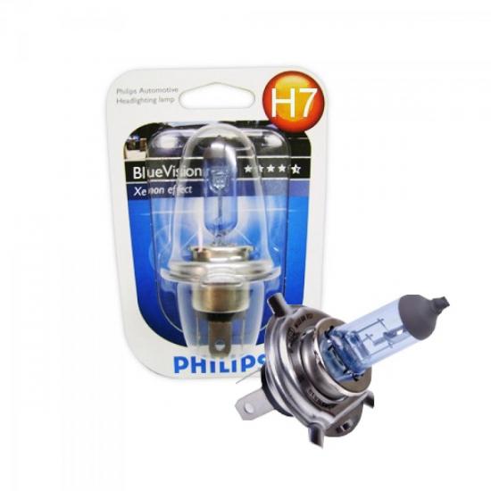Lâmpada para Farol Blue Vision Blister c/1 Lâmp. H7 12V 55W PHILIPS por 0,00 à vista no boleto/pix ou parcele em até 1x sem juros. Compre na loja Mundomax!