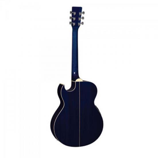 Violão EAGLE Eletroacústico Mini Jumbo Aço GL36-BLB Blueburst por 0,00 à vista no boleto/pix ou parcele em até 1x sem juros. Compre na loja Mundomax!