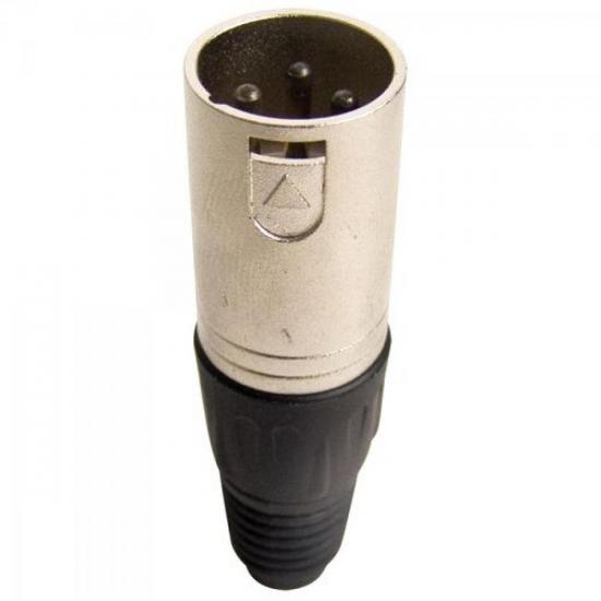 Conector XLR Macho com Prensa Cabo TRAD25 Preto HYX por 0,00 à vista no boleto/pix ou parcele em até 1x sem juros. Compre na loja Mundomax!