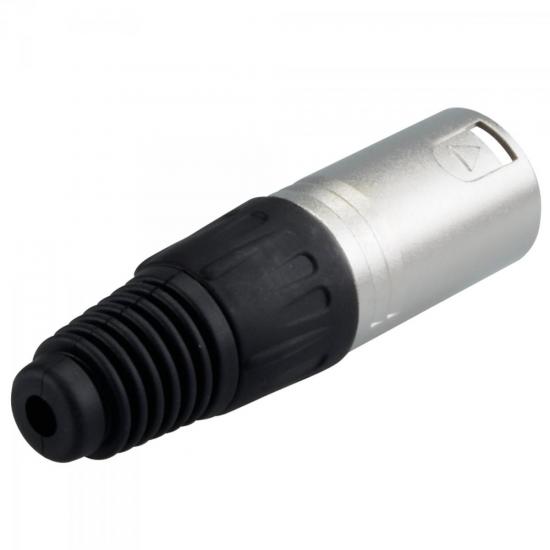 Conector XLR Macho com Prensa Cabo TRAD25 Preto HYX por 0,00 à vista no boleto/pix ou parcele em até 1x sem juros. Compre na loja Mundomax!