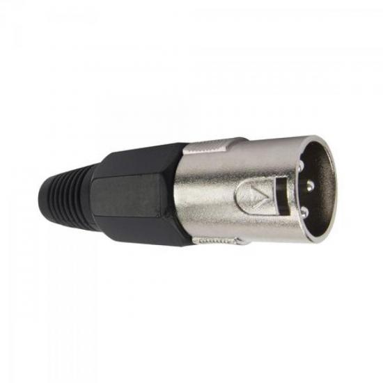 Conector XLR Macho sem Prensa Cabo PSA35 Preto HYX por 0,00 à vista no boleto/pix ou parcele em até 1x sem juros. Compre na loja Mundomax!