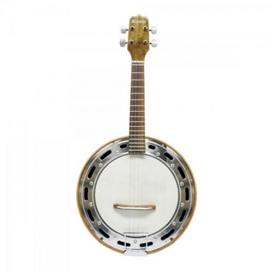 Banjo ROZINI Elétrico Série Studio Natural RJ11 por 0,00 à vista no boleto/pix ou parcele em até 1x sem juros. Compre na loja Mundomax!