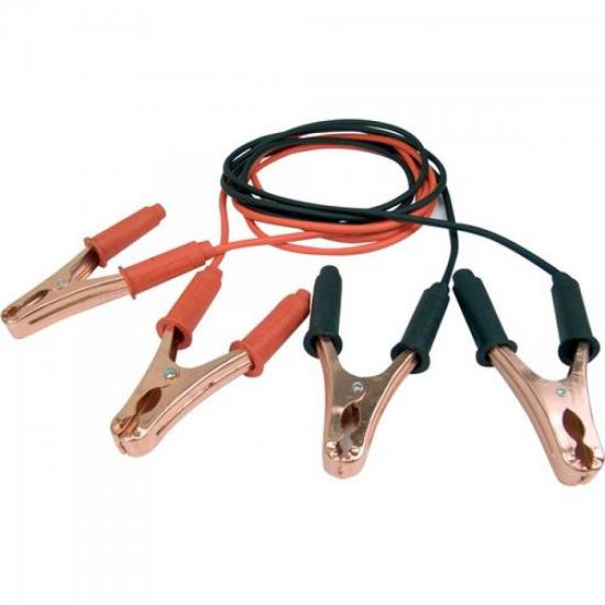 Cabo Para Carga de Bateria (Chupeta) 2,5m com Garras Jacaré GENÉRICO por 0,00 à vista no boleto/pix ou parcele em até 1x sem juros. Compre na loja Mundomax!