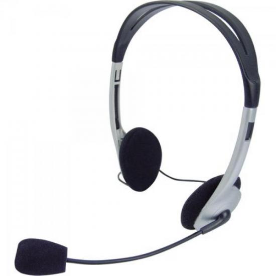 Headset Voicer Light 662040BS Preto/Prata OMEGA por 0,00 à vista no boleto/pix ou parcele em até 1x sem juros. Compre na loja Mundomax!