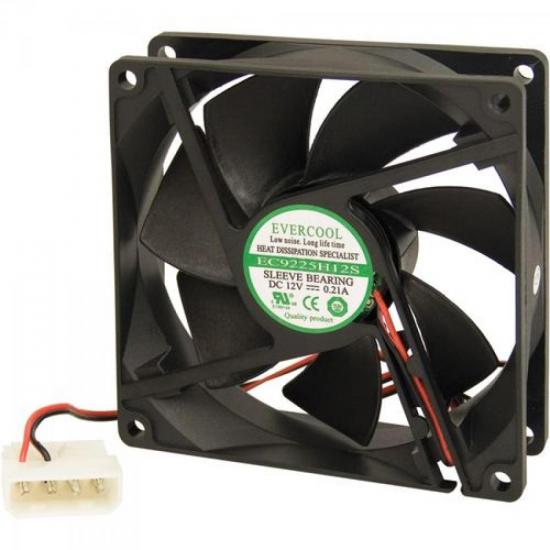 Cooler EC9225H12S 90X90 4PIN EVERCOOL por 0,00 à vista no boleto/pix ou parcele em até 1x sem juros. Compre na loja Mundomax!