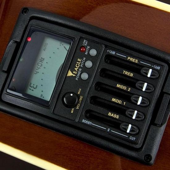 Violão EAGLE Eletroacústico Folk Aço 12 Cordas CH888-NT Natural por 0,00 à vista no boleto/pix ou parcele em até 1x sem juros. Compre na loja Mundomax!