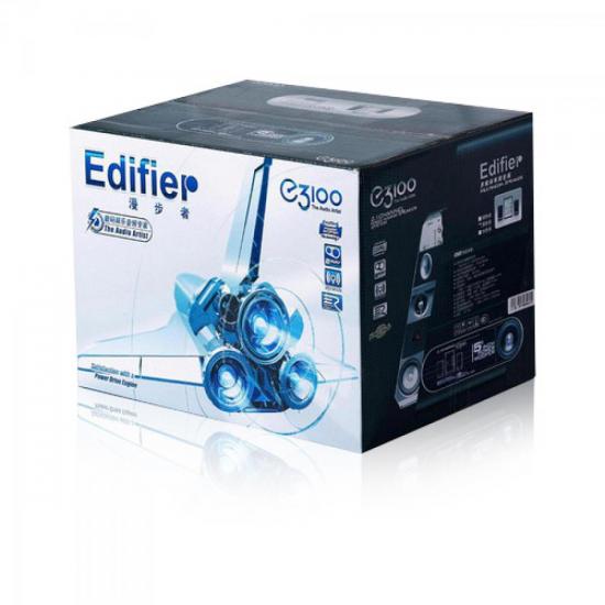 Caixa de Som 2.1 com Subwoofer 28W RMS E3100 Preto/Prata EDIFIER por 0,00 à vista no boleto/pix ou parcele em até 1x sem juros. Compre na loja Mundomax!