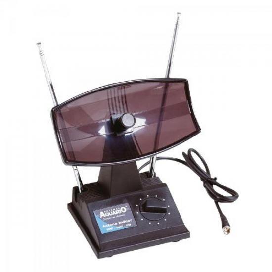 Antena Interna TV com Seletor UHF/VHF/FM TV350 AQUÁRIO por 0,00 à vista no boleto/pix ou parcele em até 1x sem juros. Compre na loja Mundomax!