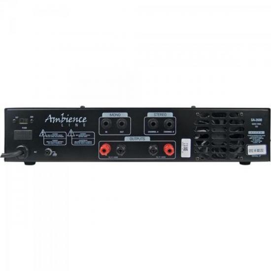 Amplificador 600W SA-2600 70V Preto HAYONIK por 0,00 à vista no boleto/pix ou parcele em até 1x sem juros. Compre na loja Mundomax!