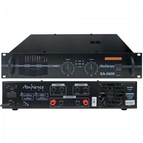 Amplificador 600W SA-2600 70V Preto HAYONIK por 0,00 à vista no boleto/pix ou parcele em até 1x sem juros. Compre na loja Mundomax!