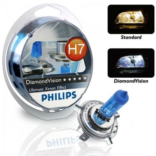 Kit para Farol Diamond Vision Blister c/2 Lâmp. H7 12V 55W PHILIPS por 0,00 à vista no boleto/pix ou parcele em até 1x sem juros. Compre na loja Mundomax!