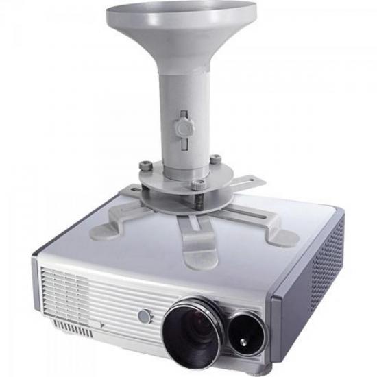 Suporte de Teto para Multiprojetor-P Prata 180/300mm MULTIVISÃO por 0,00 à vista no boleto/pix ou parcele em até 1x sem juros. Compre na loja Mundomax!