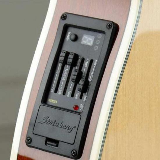 Violão STRINBERG Elétrico Nylon Natural ANS95C por 0,00 à vista no boleto/pix ou parcele em até 1x sem juros. Compre na loja Mundomax!