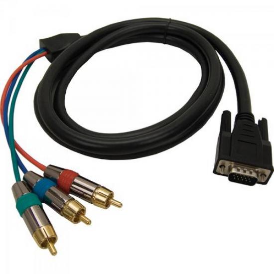 Cabo VGA / Vídeo Componente HDB15M x 3RCAM SECCON por 0,00 à vista no boleto/pix ou parcele em até 1x sem juros. Compre na loja Mundomax!