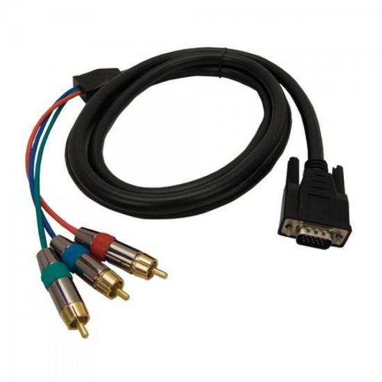 Cabo VGA / Vídeo Componente HDB15M x 3RCAM SECCON por 0,00 à vista no boleto/pix ou parcele em até 1x sem juros. Compre na loja Mundomax!