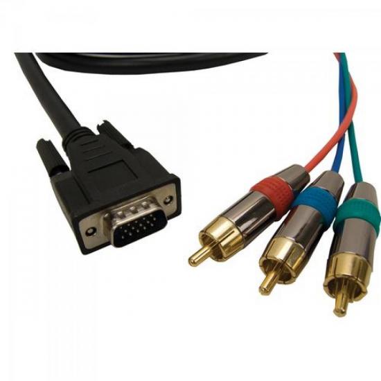 Cabo VGA / Vídeo Componente HDB15M x 3RCAM SECCON por 0,00 à vista no boleto/pix ou parcele em até 1x sem juros. Compre na loja Mundomax!