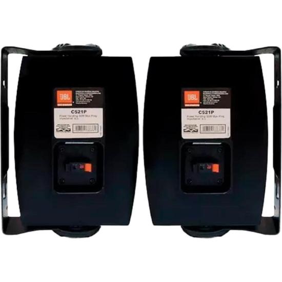 Par de Caixa Som Ambiente JBL C521P 40W Preta por 899,00 à vista no boleto/pix ou parcele em até 10x sem juros. Compre na loja Mundomax!