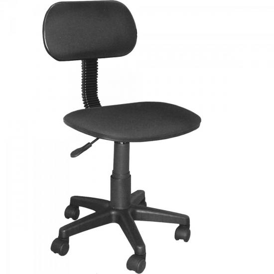 Cadeira Secretária Laminada a Gás Preta MULTIVISÃO por 0,00 à vista no boleto/pix ou parcele em até 1x sem juros. Compre na loja Mundomax!