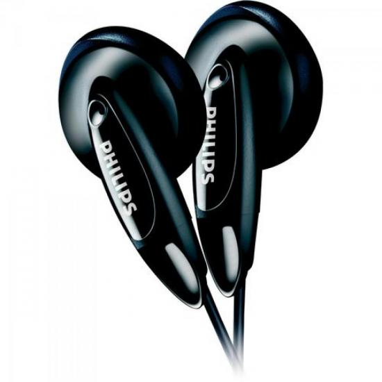 Fone de Ouvido Estéreo SHE1360/55 Preto PHILIPS por 0,00 à vista no boleto/pix ou parcele em até 1x sem juros. Compre na loja Mundomax!