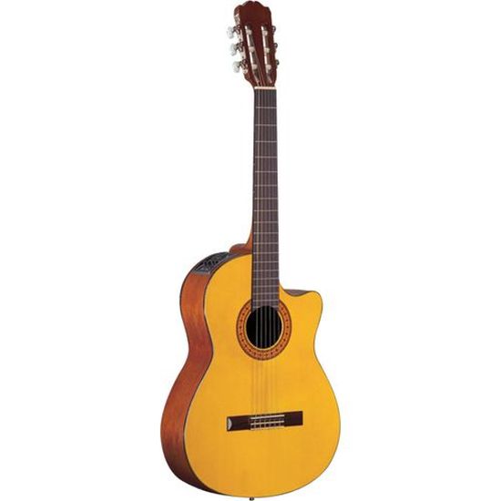 Violão TAKAMINE Elétrico Nylon Natural EG124C por 0,00 à vista no boleto/pix ou parcele em até 1x sem juros. Compre na loja Mundomax!