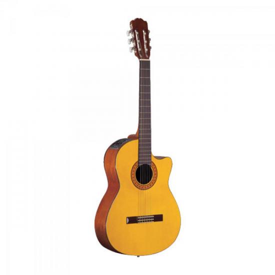 Violão TAKAMINE Elétrico Nylon Natural EG124C por 0,00 à vista no boleto/pix ou parcele em até 1x sem juros. Compre na loja Mundomax!
