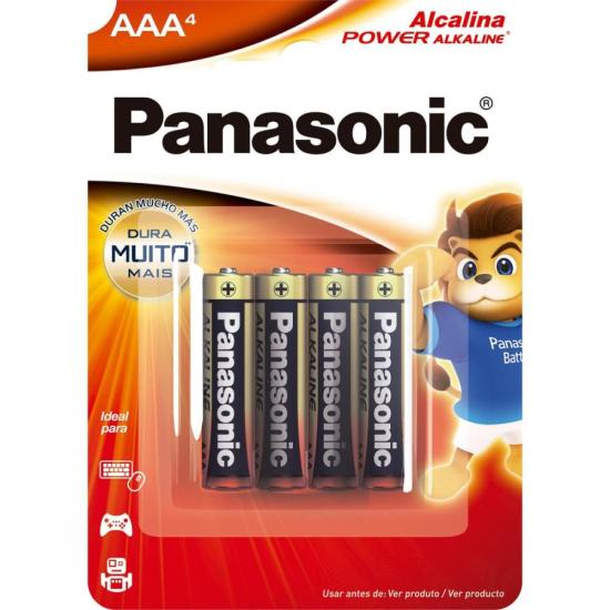 Pilha Alcalina 1,5V AAA LR03 (C/4 Pilhas) Panasonic por 14,99 à vista no boleto/pix ou parcele em até 1x sem juros. Compre na loja Mundomax!