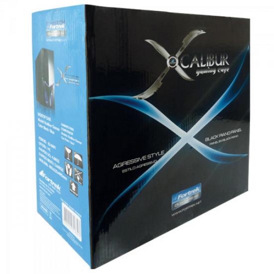 Gabinete Gamer Xcalibur FORTREK por 0,00 à vista no boleto/pix ou parcele em até 1x sem juros. Compre na loja Mundomax!
