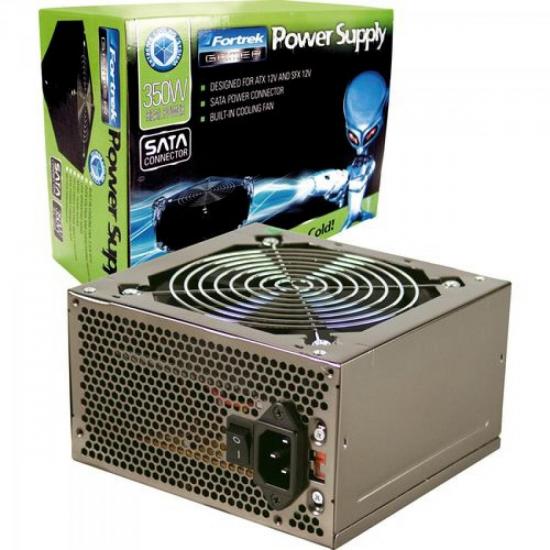 Fonte Gamer ATX350W Reais 20+4P FORTREK por 0,00 à vista no boleto/pix ou parcele em até 1x sem juros. Compre na loja Mundomax!