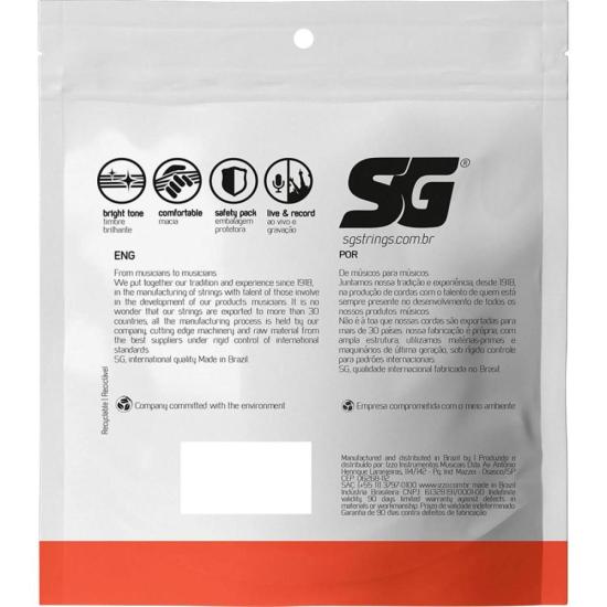 Encordoamento para Baixolão SG 4 Cordas .045 Bronze por 90,99 à vista no boleto/pix ou parcele em até 3x sem juros. Compre na loja Mundomax!