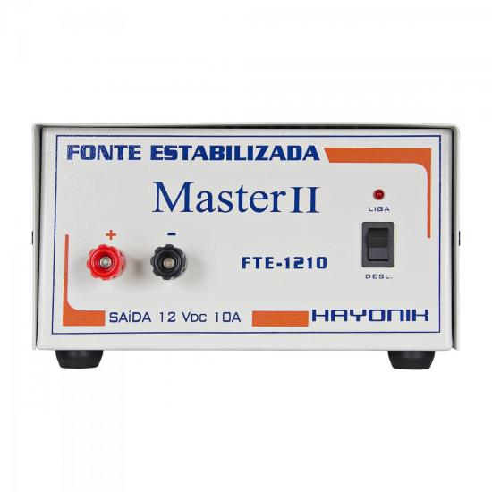 Fonte FTE1205 MASTER 12VDC 5A Estabilizada Bornes HAYONIK por 0,00 à vista no boleto/pix ou parcele em até 1x sem juros. Compre na loja Mundomax!