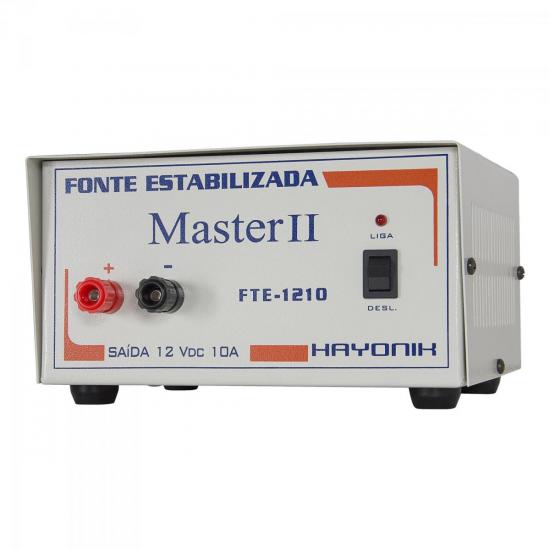Fonte FTE1205 MASTER 12VDC 5A Estabilizada Bornes HAYONIK por 0,00 à vista no boleto/pix ou parcele em até 1x sem juros. Compre na loja Mundomax!