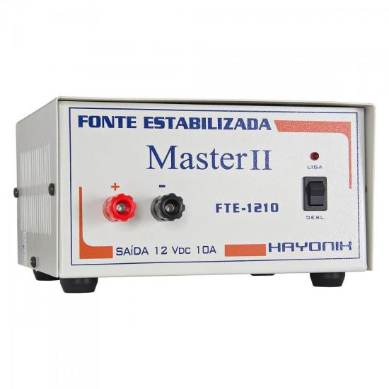 Fonte FTE1205 MASTER 12VDC 5A Estabilizada Bornes HAYONIK por 0,00 à vista no boleto/pix ou parcele em até 1x sem juros. Compre na loja Mundomax!