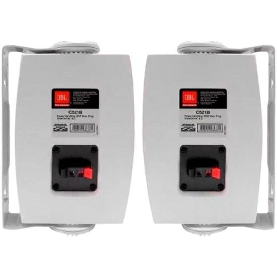 Par de Caixa Som Ambiente JBL C521B 40W Branca por 749,00 à vista no boleto/pix ou parcele em até 10x sem juros. Compre na loja Mundomax!