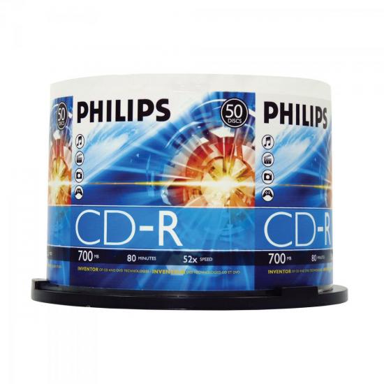 Mídia CD-R 52x 700MB 80min PHILIPS por 0,00 à vista no boleto/pix ou parcele em até 1x sem juros. Compre na loja Mundomax!