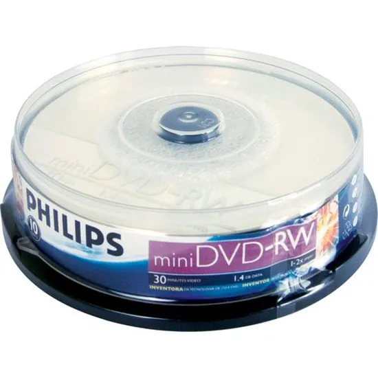 Mídia Mini DVD-RW 2x 1,4GB PHILIPS (32284)