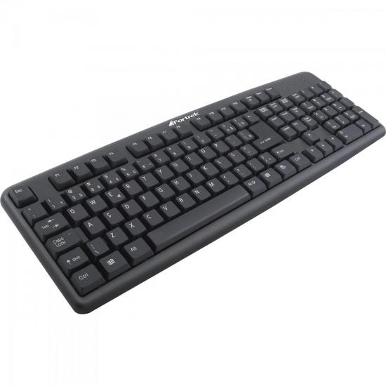 Teclado Standard PS2 ABNT2 SK-101BK Preto FORTREK por 32,90 à vista no boleto/pix ou parcele em até 1x sem juros. Compre na loja Mundomax!