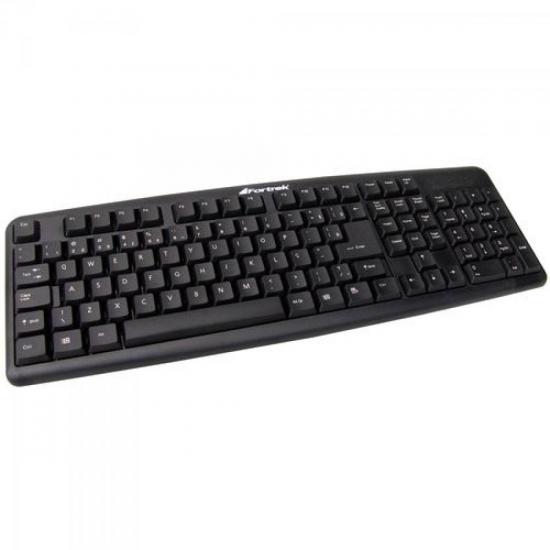 Teclado Standard PS2 ABNT2 SK-101BK Preto FORTREK por 32,90 à vista no boleto/pix ou parcele em até 1x sem juros. Compre na loja Mundomax!