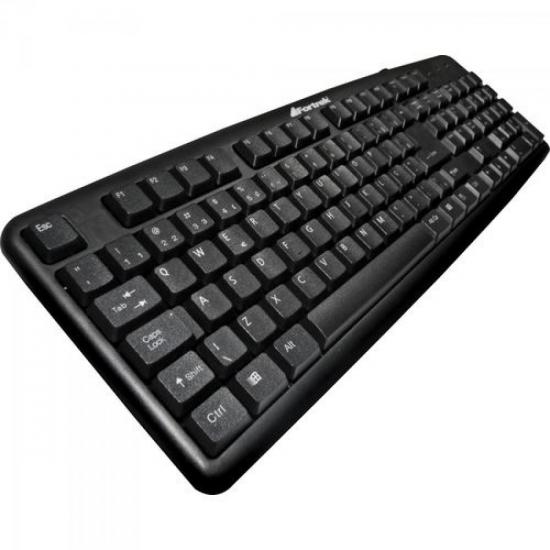 Teclado Standard PS2 ABNT2 SK-101BK Preto FORTREK por 32,90 à vista no boleto/pix ou parcele em até 1x sem juros. Compre na loja Mundomax!
