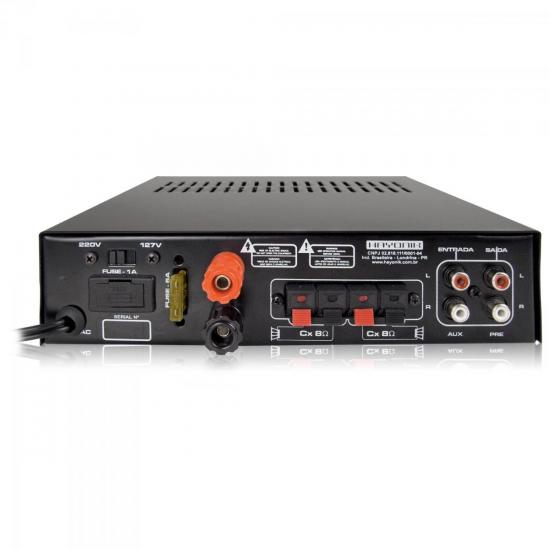 Amplificador 50W VERSATIL SLIM MONO 12V Preto HAYONIK por 0,00 à vista no boleto/pix ou parcele em até 1x sem juros. Compre na loja Mundomax!