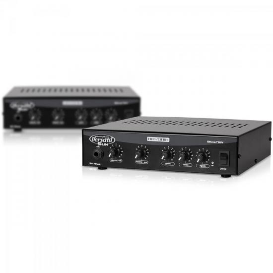 Amplificador 50W VERSATIL SLIM MONO 70V Preto HAYONIK por 299,00 à vista no boleto/pix ou parcele em até 10x sem juros. Compre na loja Mundomax!