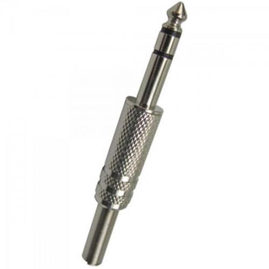 Plug P10 Stereo com Mola Niquelado PRO140 HYX por 0,00 à vista no boleto/pix ou parcele em até 1x sem juros. Compre na loja Mundomax!