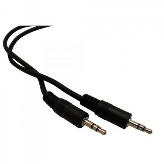 Cabo P2 estéreo + P2 estéreo Niquelado 1,8MT Preto Genérico por 4,99 à vista no boleto/pix ou parcele em até 1x sem juros. Compre na loja Mundomax!