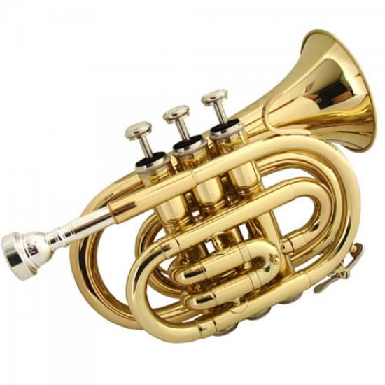 Trompete Pocket Laqueado Bb DOLPHIN (32574)