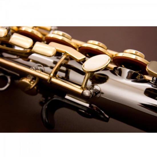 Saxofone Soprano EAGLE Bb SP502-BG Preto Onix - Mundomax