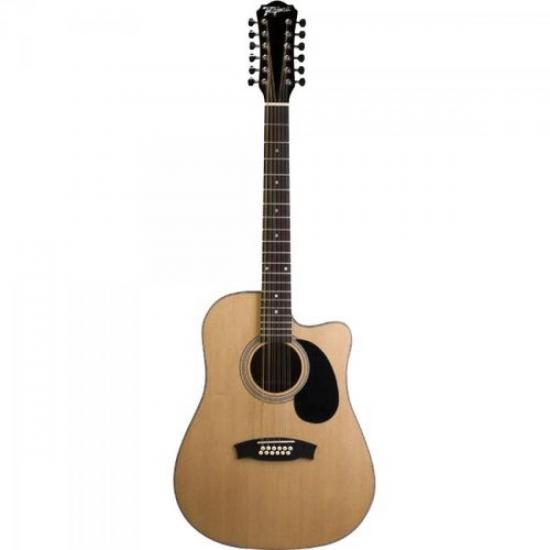 Violão TAGIMA Eletroacústico 12 Cordas Aço Twelve Tuner Natural por 0,00 à vista no boleto/pix ou parcele em até 1x sem juros. Compre na loja Mundomax!